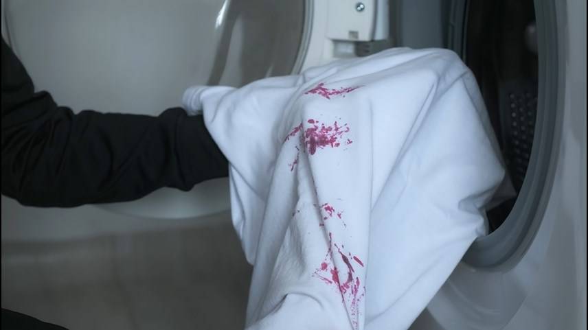 washing beetroot stain on white shirt