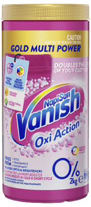 Vanish Napisan Gold Oxi Action 0% Stain Remover Powder 