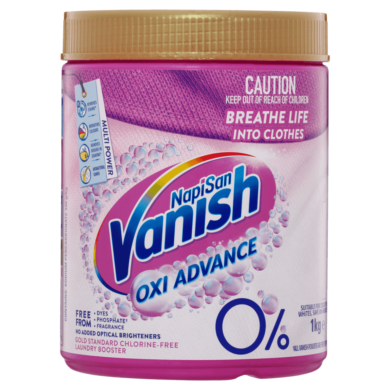 Vanish Gentle Oxi Action Stain Remover Powder, 1kg Stain Remover. 