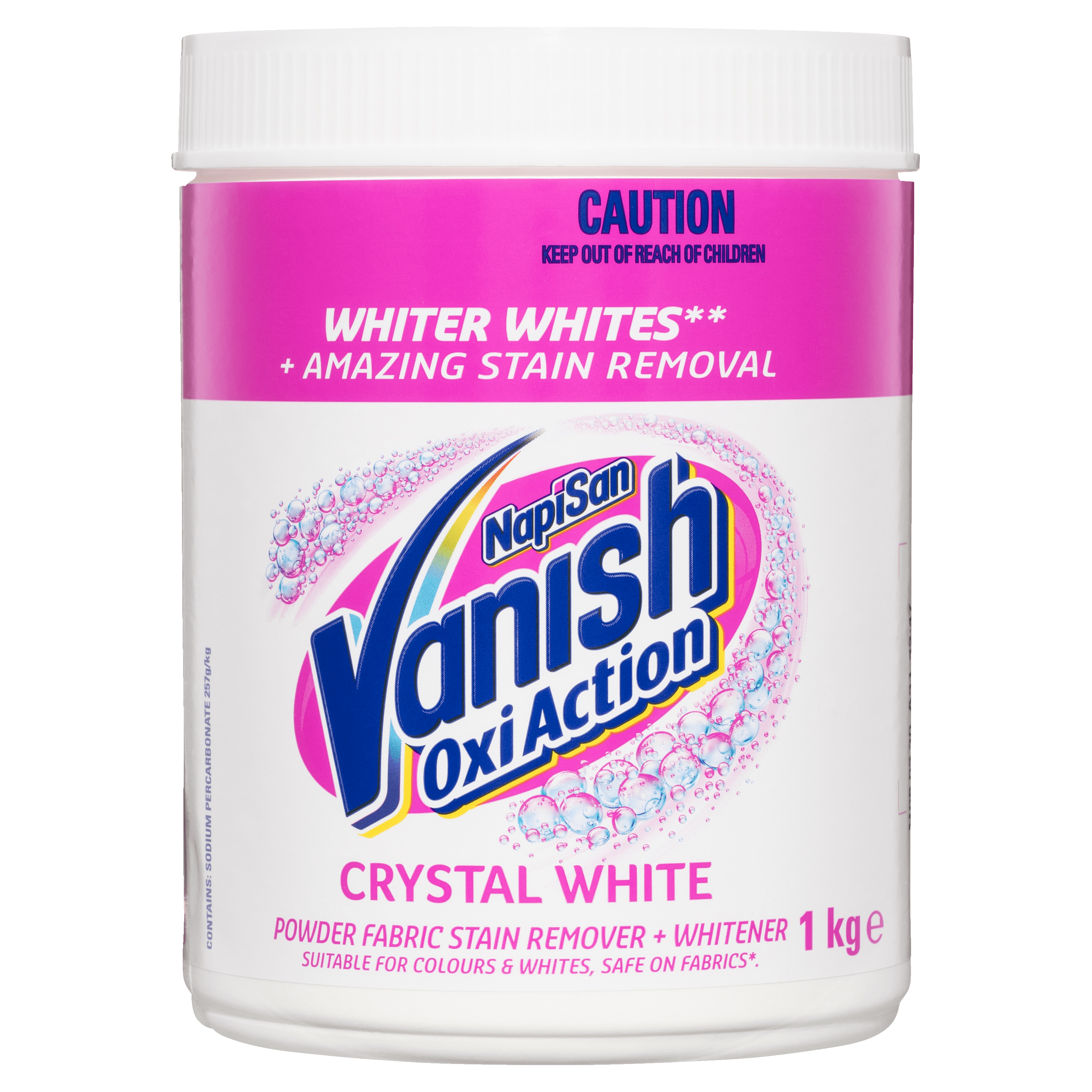 Vanish Napisan Oxi Action Crystal White Stain Remover Powder